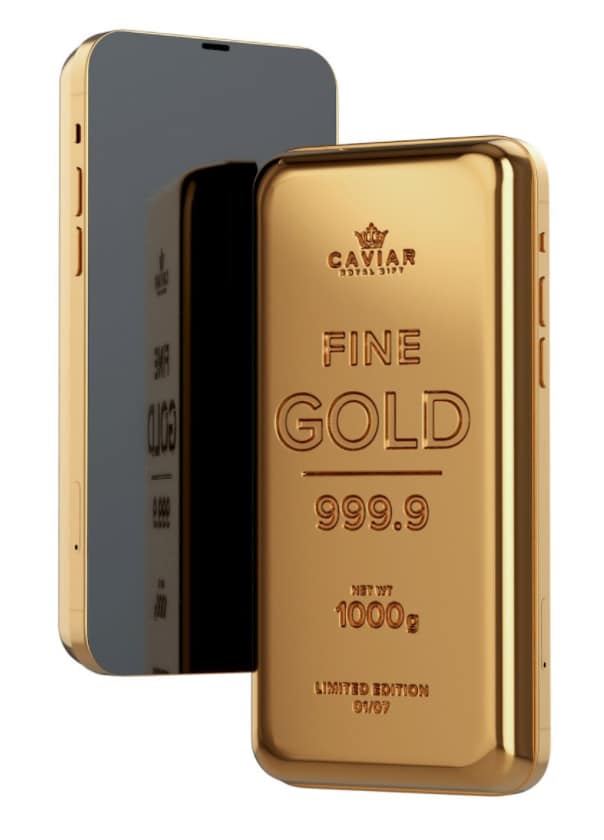 ایفون 12 روکش طلا خاویار