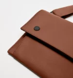 خرید اینترنتی کیف مردانه زارا zara rubberised قهوه ای aallbox