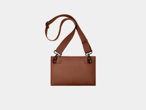 خرید اینترنتی کیف مردانه زارا zara rubberised قهوه ای aallbox