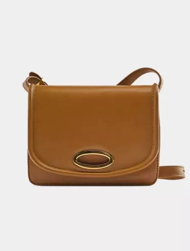 خرید اینترنتی کیف چرم زارا قهوه ای zara