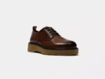 کفش مردانه چرمی زارا قهوه-ای ZARA Chunky Sole Derby aallbox