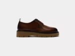 کفش مردانه چرمی زارا قهوه-ای ZARA Chunky Sole Derby aallbox