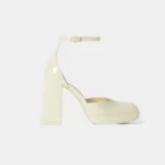 کفش پاشنه بلند برشکا کرم bershka