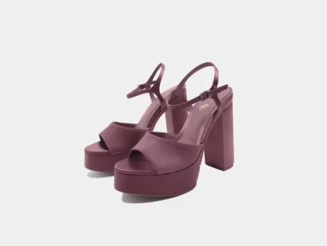 کفش پاشنه بلند زارا بنفش zara