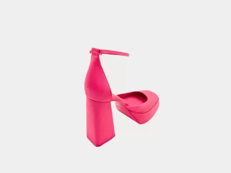 کفش پاشنه بلند زارا صورتی zara