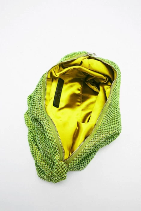 کیف زنانه زارا سبز shiny zara