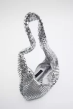 کیف زنانه زارا متالیک مش zara metallic mesh 2