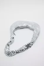 کیف زنانه زارا متالیک مش zara metallic mesh 2
