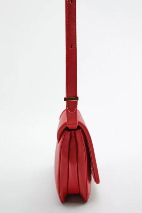 کیف چرم زارا قرمز zara aallbox