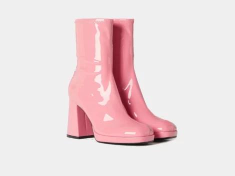 نیم بوت برشکا صورتی bershka mini