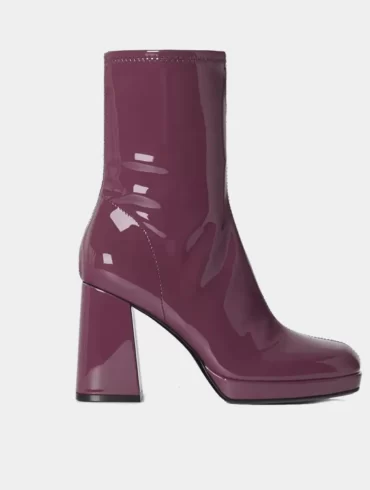 نیم بوت برشکا زرشکی مینی Bershka