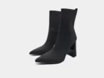 نیم بوت زنانه زارا مشکی ankle heel