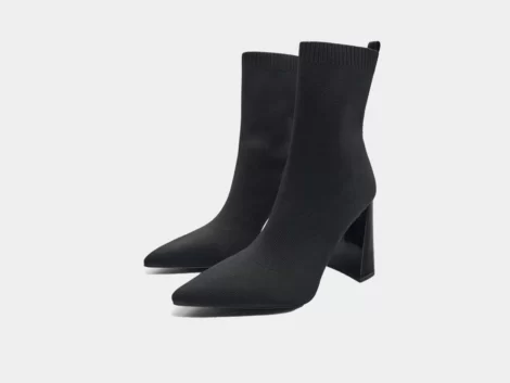 نیم بوت زنانه زارا مشکی ankle heel