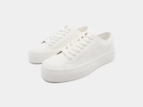 کتانی زنانه زارا سفید zara trainer