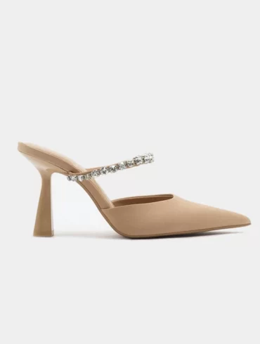 کفش پاشنه بلند زارا کرم zara