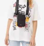 کیف تلفن همراه برشکا مشکی | Quilted mobile phone bag Bershka - Image 4